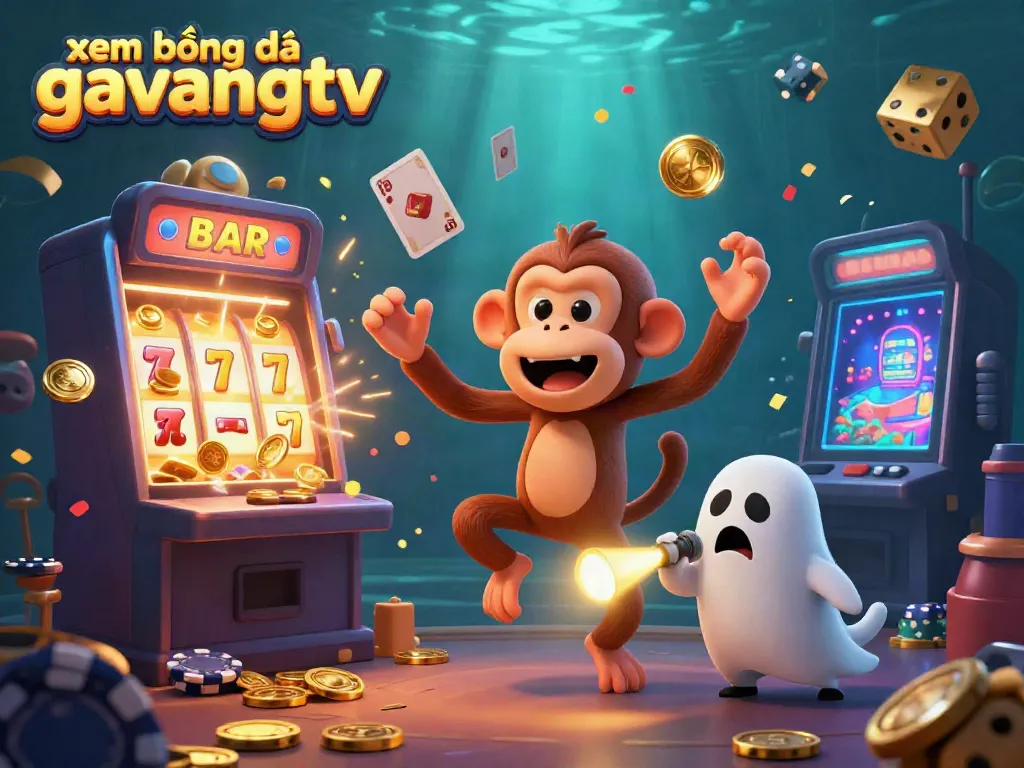 Engage in xem bóng đá gavangtv and enjoy a dynamic scene of golden treasures amidst playful betting antics.
