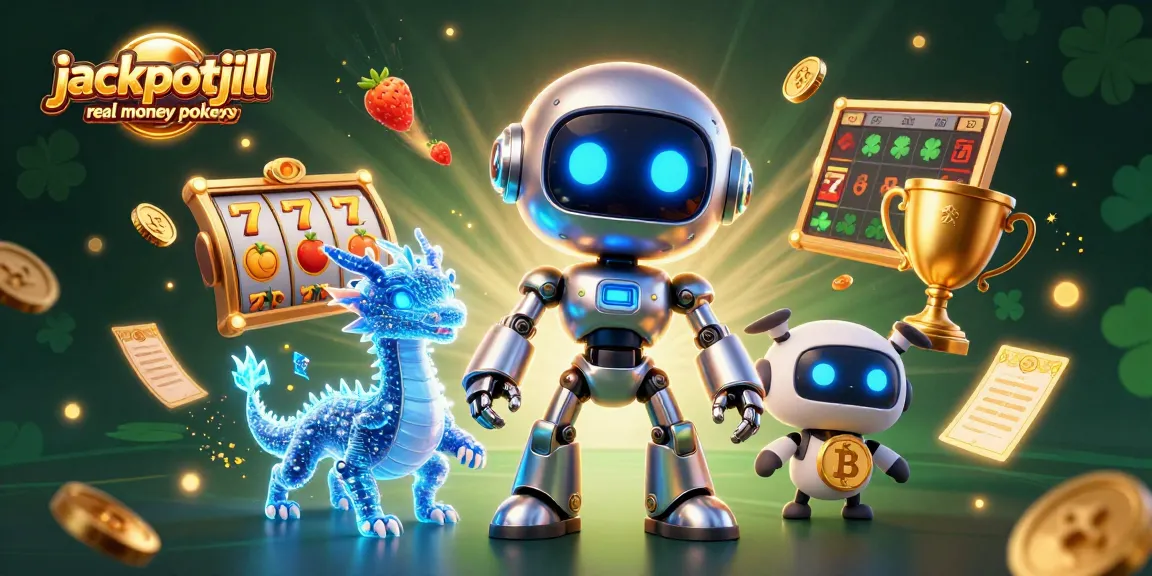 Experience jackpotjill real money pokies with thrilling visuals of slot reels and captivating characters in action.